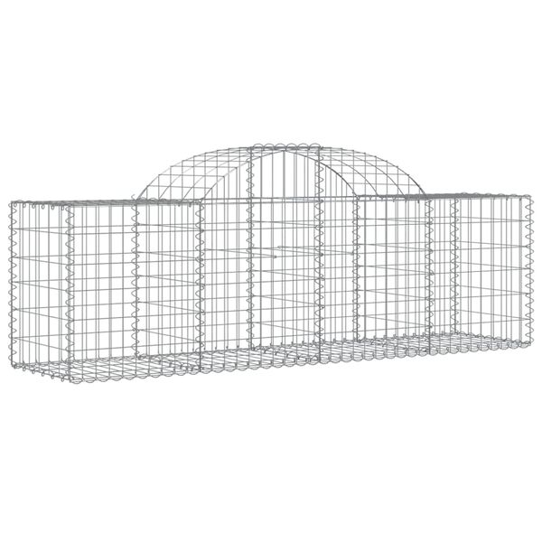 vidaXL Gabion Basket Set of 30 Silver Galvanized Iron Durable
