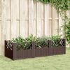 vidaXL Garden Planter Brown Polypropylene Large Modular Garden Planter