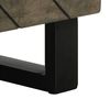 vidaXL Coffee Table Black Solid mango wood with grey finish Medium