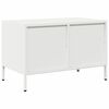 vidaXL TV Cabinet White Cold-rolled steel 26.8 in x 15.4 in x 17.1 in