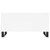 vidaXL Coffee Table White Engineered Wood, Metal Medium Coffee Table