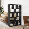 vidaXL Room Divider Black Engineered wood 39.4x13.0x61.6 in Room Divider