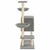 vidaXL Cat Tree Light grey Engineered wood Large