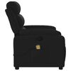 vidaXL Massage Recliner Chair Black Fabric (100% polyester), metal, plywood