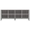 vidaXL Shoe Cabinet Grey sonoma Engineered wood, powder-coated steel Large