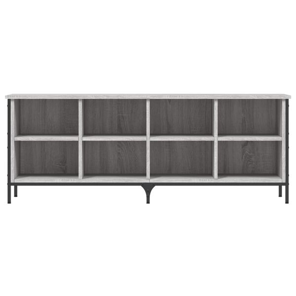 vidaXL Shoe Cabinet Grey sonoma Engineered wood, powder-coated steel Large