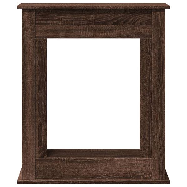 vidaXL Fireplace Surround Brown Oak 29.5x7.9x34.4" Engineered Wood