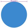 vidaXL Pool Cover Blue PE with air pockets 192.1 in diameter Pool Cover