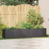 vidaXL Planter Black Cold-rolled steel 78.7x15.7x15.7 in Durable