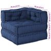 vidaXL Modular Corner Sofa Indigo 27.56 x 27.56 x 22.05 in Fabric