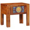 vidaXL Side Table with Drawer Brown 40 x 30 x 36 cm Solid Acacia wood
