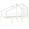 vidaXL Kid's Bed Roof White Solid pine wood Decorative Inlays