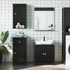 vidaXL Bathroom Furniture Set Black