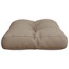 vidaXL Pallet Cushion Taupe 100% polyester 19.7 in x 15.7 in x 4.7 in