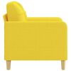 vidaXL Sofa Chair Light Yellow 23.6" Fabric