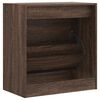vidaXL Shoe Cabinet Brown Oak Engineered Wood Compact Shoe Cabinet