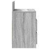 vidaXL Bedside Cabinet Set of 2 Grey Sonoma Engineered wood Medium
