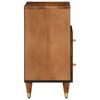 vidaXL Bedside Cabinet Honey Brown Solid mango wood, engineered wood, iron
