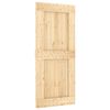 vidaXL Sliding Door with Hardware Set 35.4"x82.7" Solid Wood Pine