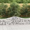vidaXL Gabion Basket Set of 15 Silver Galvanized Iron Large