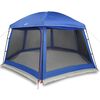 vidaXL Pool Tent with Removable Fly & Mesh Walls Azure Blue 201.6x180.3"