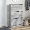 vidaXL Shoe Cabinet Grey Sonoma Engineered Wood 31.5 x 8.3 x 49.4 in