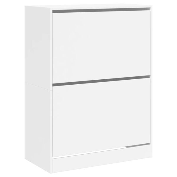 vidaXL Shoe Cabinet White Engineered wood Tall Shoe Cabinet