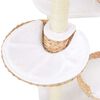 vidaXL Cat Tree Natural Seagrass, Soft plush, Sisal rope Large Cat Tree