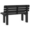 vidaXL Garden Bench Anthracite Polypropylene 43.3 in Durable