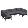 vidaXL Garden Lounge Set Black, Anthracite