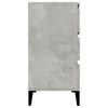 vidaXL Sideboard Concrete Grey Engineered Wood, Metal Medium Sideboard