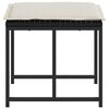 vidaXL Garden Stool Set of 4 Black