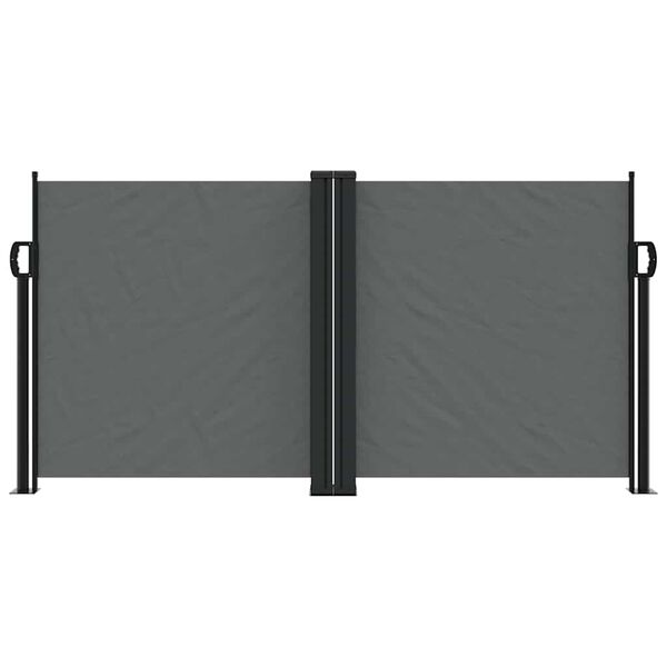 vidaXL Retractable Side Awning Anthracite
