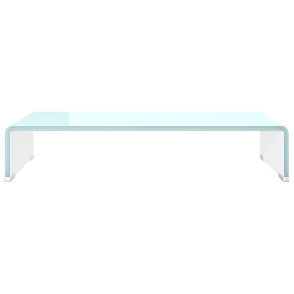 vidaXL TV Stand Green Tempered Glass, Plastic 23.6x9.8x4.3 in TV Stand