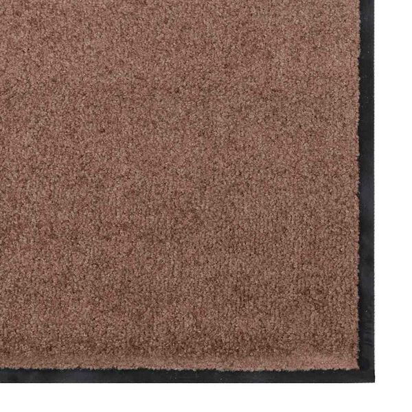 vidaXL Doormat Brown and Black 47.2" x 70.9" Polypropylene and vinyl