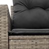 vidaXL Garden Sofa Gray