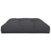 vidaXL Pallet Cushion Anthracite 100% polyester 47.2 x 31.5 in