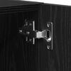 vidaXL Wall Cabinet Black Oak 23.62 x 11.81 x 23.62 in Engineered Wood