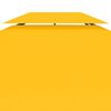 vidaXL 2-Tier Gazebo Top Cover 1 oz/ft² 13.1'x9.8' Yellow