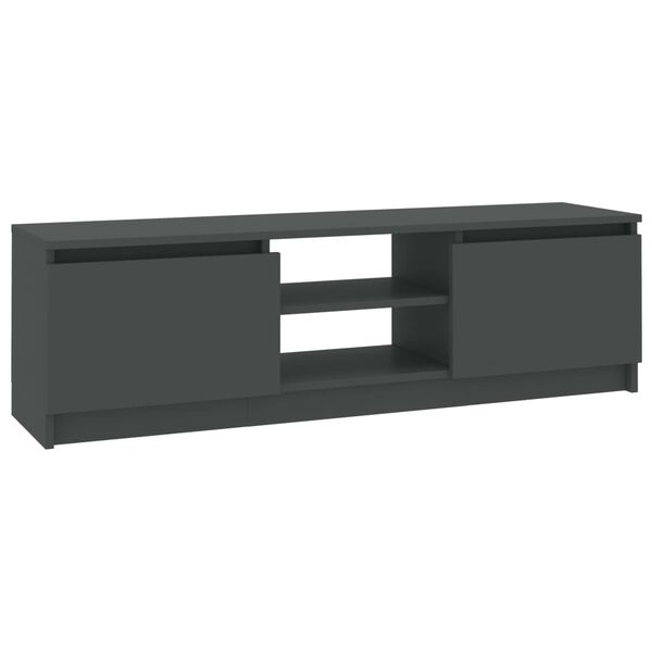 vidaXL TV Cabinet Grey Engineered wood, MDF Medium TV Cabinet