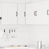 vidaXL Kitchen Wall Corner Cabinet White Engineered wood Medium