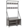 vidaXL Clothes Rack Grey Sonoma Engineered Wood, Metal Medium