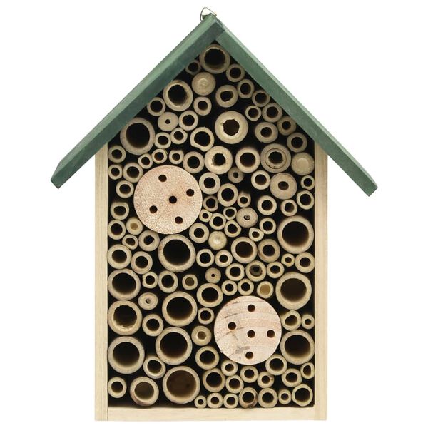 vidaXL Insect Hotel Natural wood Solid firwood Insect Hotel Rectangular