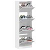 vidaXL Shoe Cabinet White Engineered wood Tall Shoe Cabinet