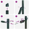 vidaXL Fence Post Other 26 pcs Green 1.26 x 1.26 x 59.06 in Steel