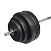 vidaXL Folding Weight Bench Dumbbell Barbell Set Home Gym