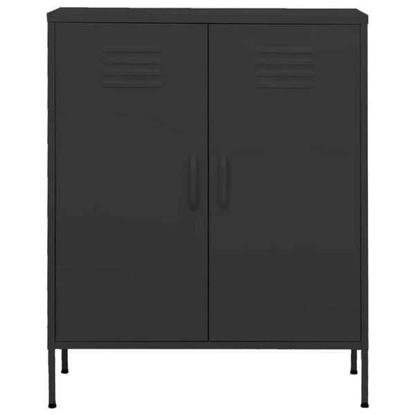 vidaXL Storage Cabinet Anthracite Steel Medium Storage Cabinet