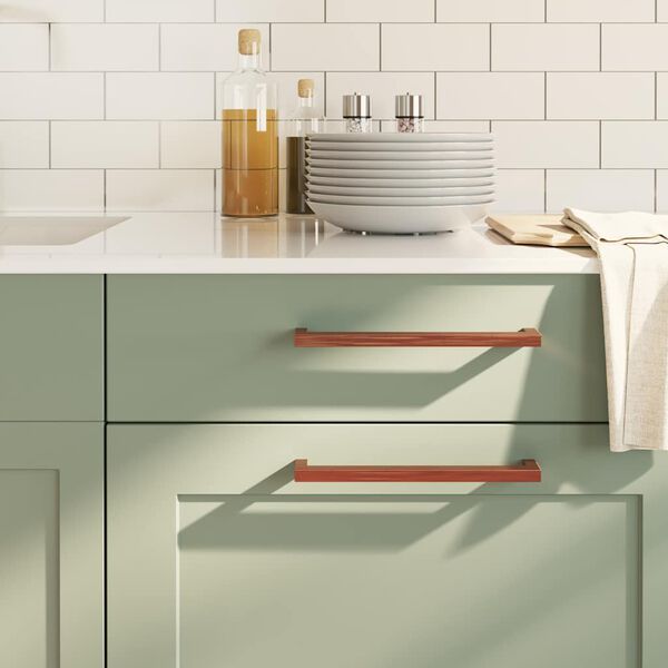 vidaXL Cabinet Handle Set of 5 Bronze Stainless Steel Standard Durable