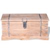 vidaXL Storage Chest Brown Solid Acacia wood Medium Storage Chest