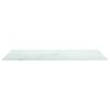 vidaXL Table Top White Tempered Glass 47.2 x 25.6 in Decorative Inlays